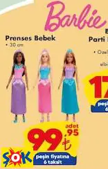 BARBİE PRENSES BEBEK BARBİE PRENSES BEBEK